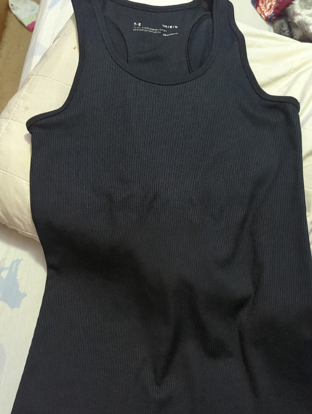 Under Armour Black Ribbed Performance Tank